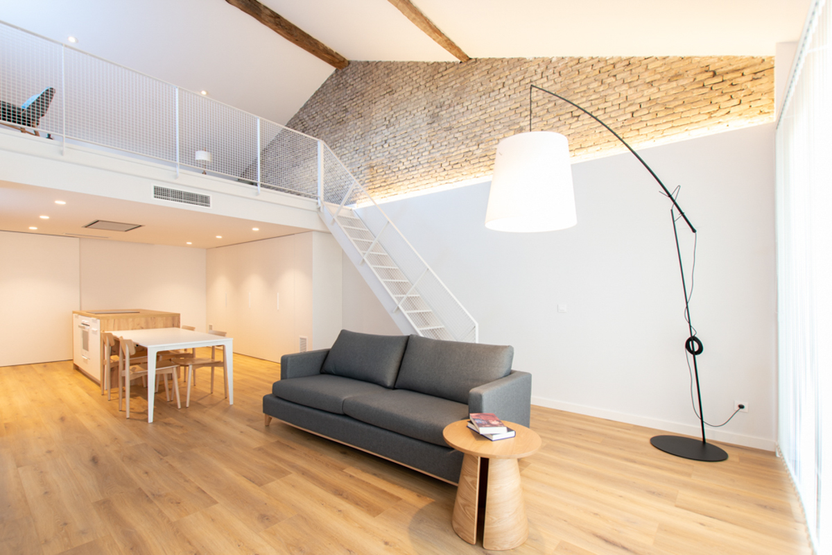 salón de una vivienda, reforma de una vivienda, estudio de arquitectura e interiorismo de Zaragoza